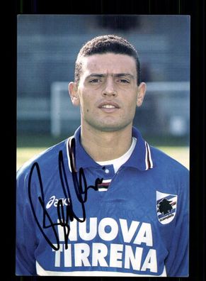 David Balleri Autogrammkarte Sampdoria Genua 1995-96 Original Signiert