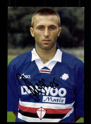 Nenad Sakic Autogrammkarte Sampdoria Genua 1998-99 Original Signiert