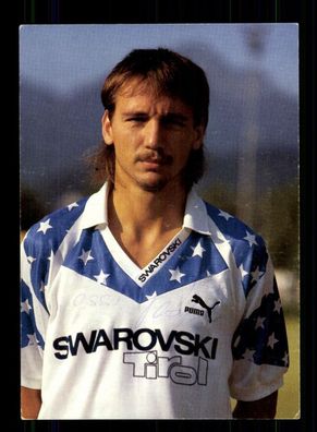 Peter Pacult Autogrammkarte FC Tirol Innsbruck 1984-85 Original Signiert