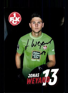 Jonas Weyand Autogrammkarte 1 FC Kaiserslautern 2020-21 Original Signiert