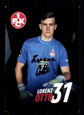 Lorenz Otto Autogrammkarte 1 FC Kaiserslautern 2020-21 Original Signiert