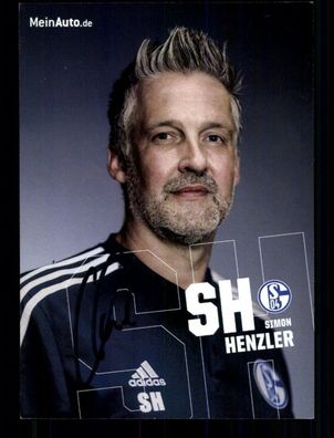 Simon Henzler Autogrammkarte FC Schalke 04 2022-23 Original Signiert