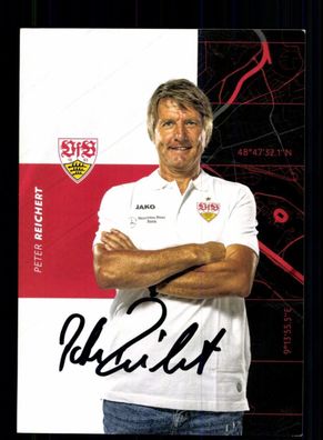 Peter Reichert Autogrammkarte VFB Stuttgart 2020-21 Original Signiert
