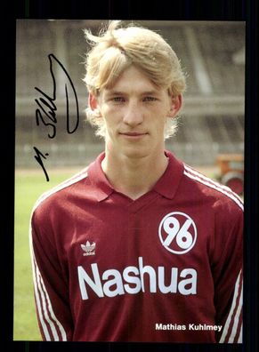 Mathias Kuhlmey Autogrammkarte Hannover 96 1988-89 Druck Signiert