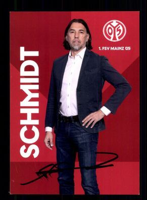 Martin Schmidt Autogrammkarte FSV Mainz 05 2020-21 Original Signiert