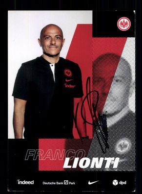 Franco Lionti Autogrammkarte Eintracht Frankfurt 2020-21 Original Signiert