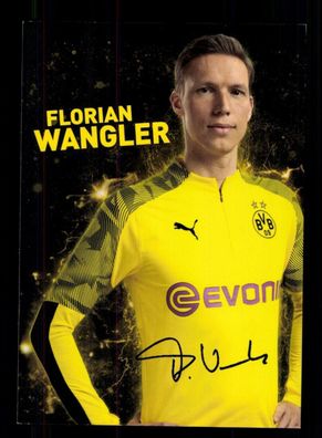 Florian Wangler Autogrammkarte Borussia Dortmund 2019-20 Druck Signiert