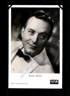 Walter Müller Star Revue Autogrammkarte Original Signiert # BC 201879