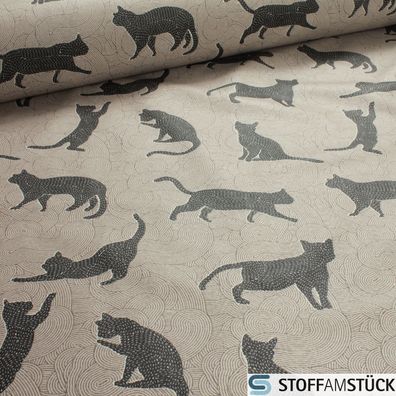 Stoff Baumwolle Polyester Acryl Rips sand Katze beschichtet wasserabweisend