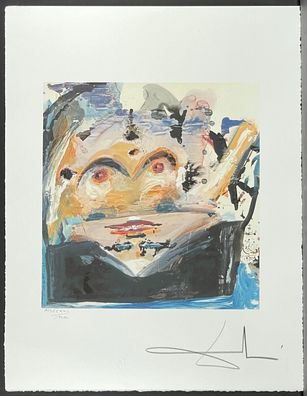 Salvador DALI * Anamorphose 1 , Nude * 50 x 65 cm * signed lithograph * limited