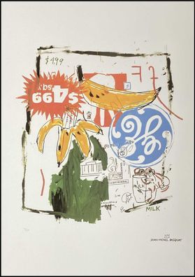 JEAN-MICHEL Basquiat * x Warhol * 70x50 cm * Lithografie * limitiert # 91/100