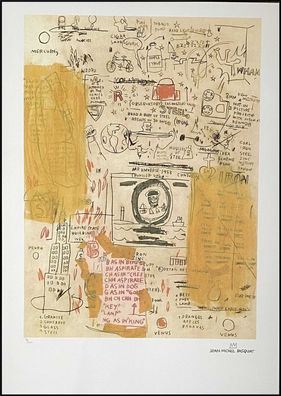 JEAN-MICHEL Basquiat * Untitled * 70x50 cm * Lithografie * limitiert # 93/100