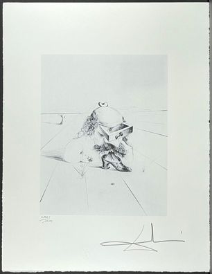 Salvador DALI * The Bureaucrat * 50 x 65 cm * signed lithograph * limited