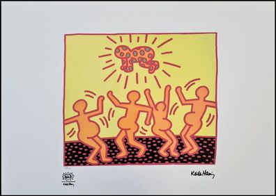 KEITH HARING * Untitled * signed lithograph * limited # 16/150 (Gr. 50 cm x 70 xm)