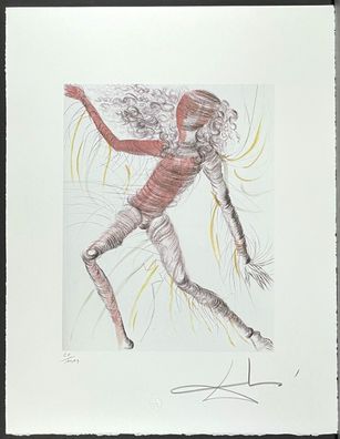 Salvador DALI * Hippies The Cosmonaut * 50 x 65 cm * signed lithograph * limited