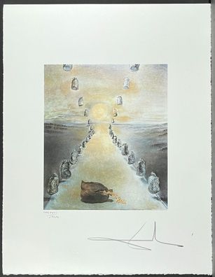 Salvador DALI * The Path of Enigma * 50 x 65 cm * signed lithograph * limited