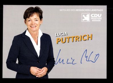 Lucia Puttrich Autogrammkarte Original Signiert ## BC 202253