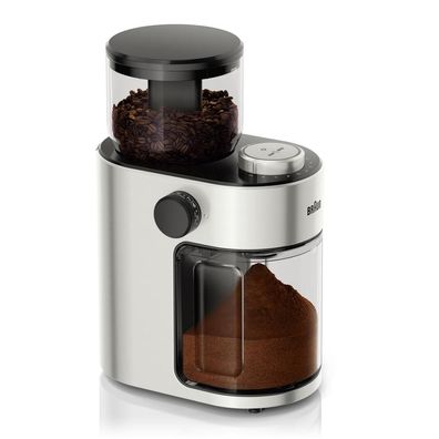 BRAUN Kaffeemühle Bohnenbehälter (220g) 110W Edelstahl KG7070