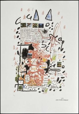 JEAN-MICHEL Basquiat * Untitled* 70x50 cm * Lithografie * limitiert # 10/100