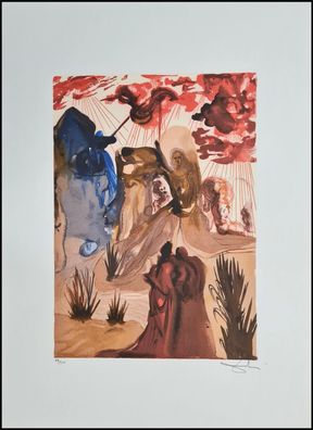 Salvador DALI * Divine Comedy * 70 x 50 cm * signed lithograph * limited # 77/500