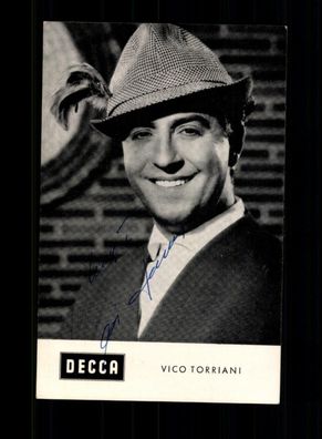 Vico Torriani Autogrammkarte Original Signiert ## BC 202677