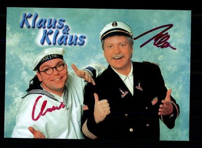 Klaus und Klaus Autogrammkarte Original Signiert ## BC 202780