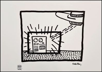 KEITH HARING * Untitled * signed lithograph * limited # 25/150 (Gr. 50 cm x 70 cm)