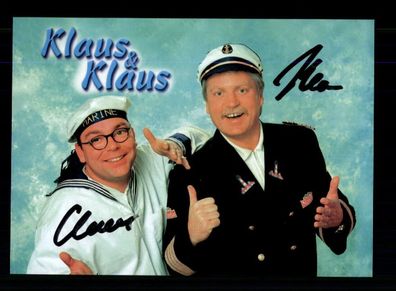 Klaus und Klaus Autogrammkarte Original Signiert ## BC 202883
