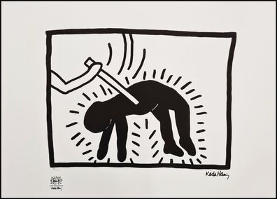 KEITH HARING * Untitled * signed lithograph * limited # 42/150 (Gr. 50 cm x 70 cm)