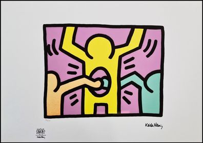 KEITH HARING * Pop Shop I * signed lithograph * limited # 48/150 (Gr. 50 cm x 70 cm)