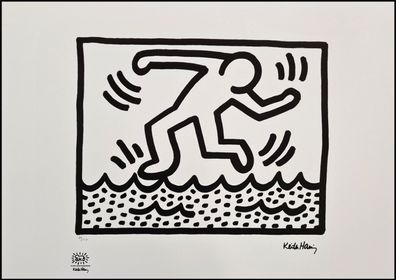 KEITH HARING * Untitled * signed lithograph * limited # 49/150 (Gr. 50 cm x 70 cm)
