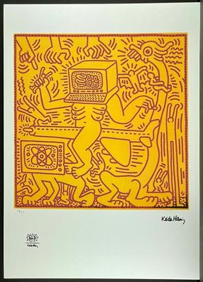 KEITH HARING * Untitled * signed lithograph * limited # 29/150