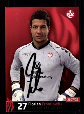 Florian Fromlowitz Autogrammkarte 1 FC Kaiserslautern 2007-08 Original Signiert