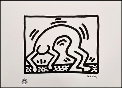 KEITH HARING * Pop Shop II * signed lithograph * limited # 12/150 (Gr. 50 cm x 70 cm)