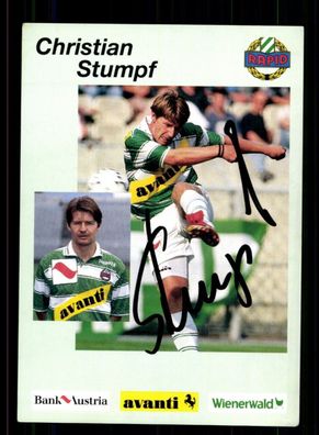Christian Stumpf Autogrammkarte Rapid Wien 1995-96 Original Signiert
