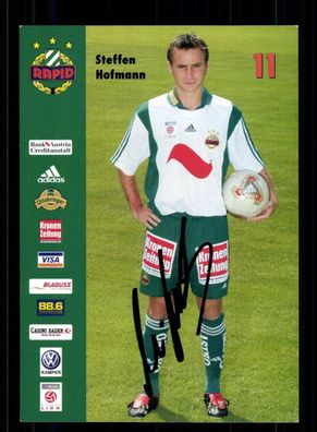 Steffen Hofmann Autogrammkarte Rapid Wien 2002-03 Original Signiert