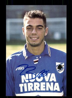 Claudio Bellucci Autogrammkarte Sampdoria Genua 1995-96 Original Signiert