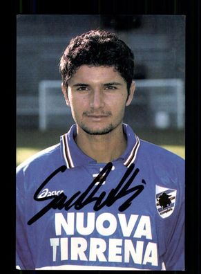 Stefano Sanchetti Autogrammkarte Sampdoria Genua 1995-96 Original Signiert