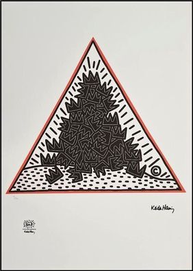 KEITH HARING * A Pile of Crowns for ... * signed lithograph * limited # 101/150