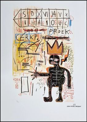 JEAN-MICHEL Basquiat * With Strings * 70x50 cm * Lithografie * limitiert # 29/100