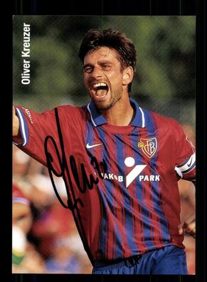 Oliver Kreuzer Autogrammkarte FC Basel 90er Jahre Original Signiert