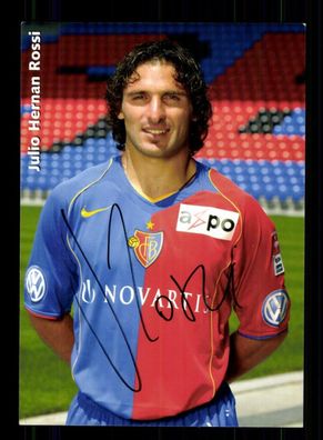 Julio Hernan Rossi Autogrammkarte FC Basel Original Signiert