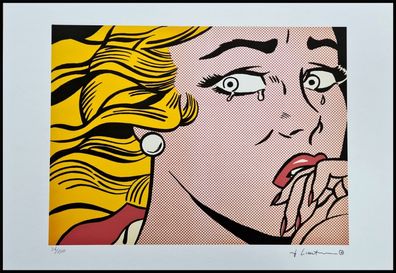 ROY Lichtenstein * Crying Girl * signed lithograph * limited # 36/150