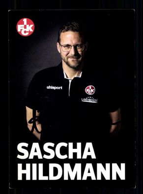 Sascha Hildmann Autogrammkarte 1 FC Kaiserslautern 2018-19 Original Signiert