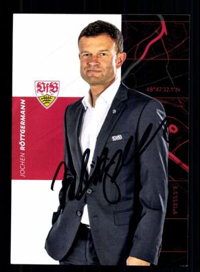 Jochen Röttgermann Autogrammkarte VFB Stuttgart 2020-21 Original Signiert