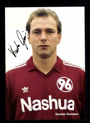 Karsten Surmann Autogrammkarte Hannover 96 1988-89 Druck Signiert