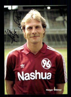 Holger Willmer Autogrammkarte Hannover 96 1988-89 Druck Signiert