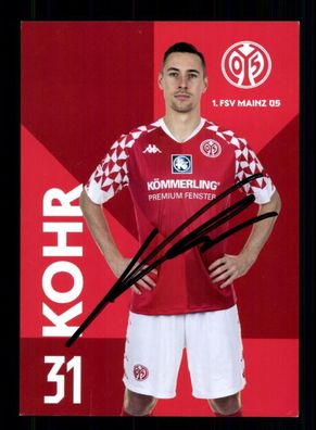 Dominik Kohr Autogrammkarte FSV Mainz 05 2020-21 Original Signiert