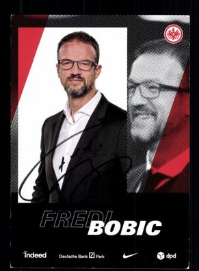 Fredi Bobic Autogrammkarte Eintracht Frankfurt 2020-21 Original Signiert