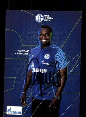 Gerald Asamoah Autogrammkarte FC Schalke 04 2020-21 Original Signiert